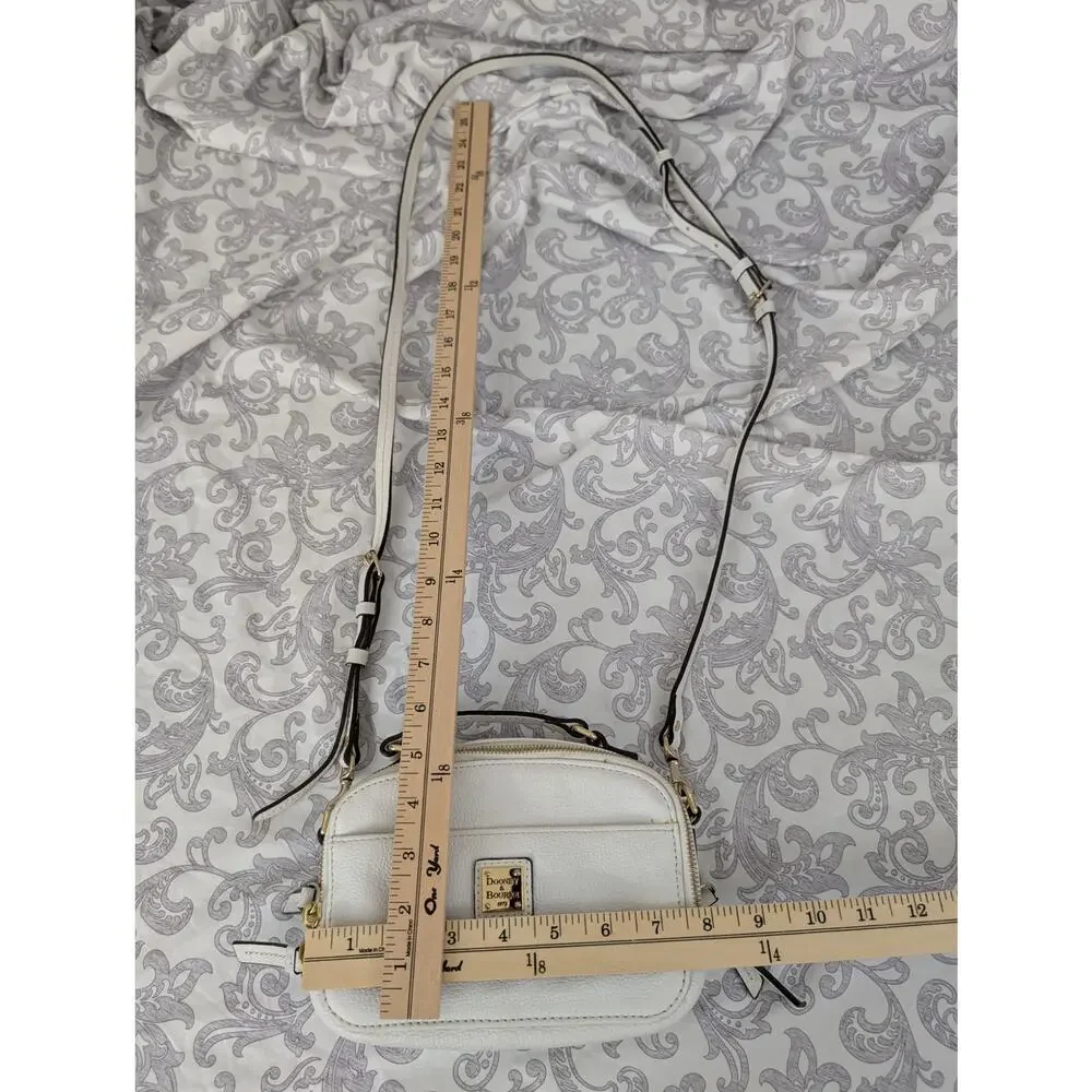 dooney & burke white leather crossbody bag - Picture 9 of 16